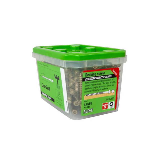 ESSVE Varžtai medienai, 4,8x42, CS, 250gab, Terasai