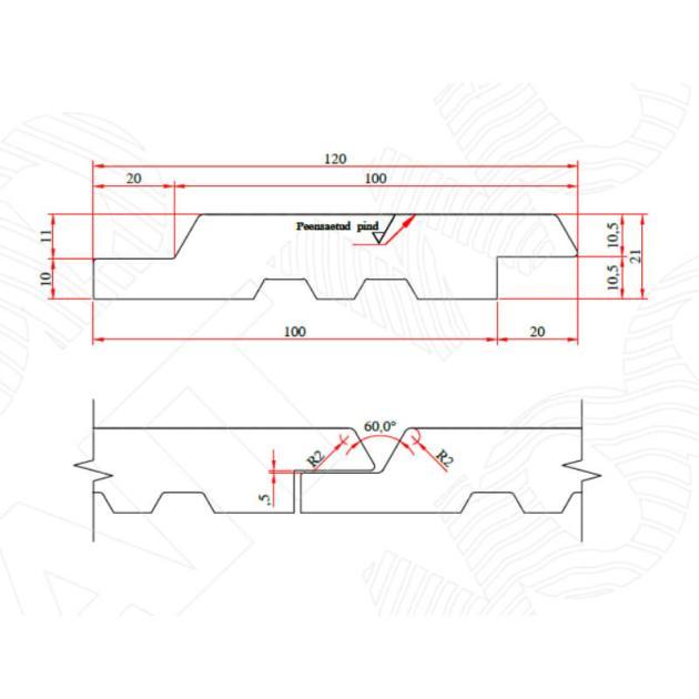 Apdailos lentos, eglė, 21x100, BC, KD18%, UYV/S R2