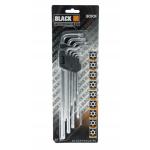 Torx raktų rinkinys 9 vnt. 1.5-10 mm Black 30101