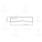 Lentjuostė, pušis, 12x56x2200, A, Gruntuotas 10%, Durų apvadas 0